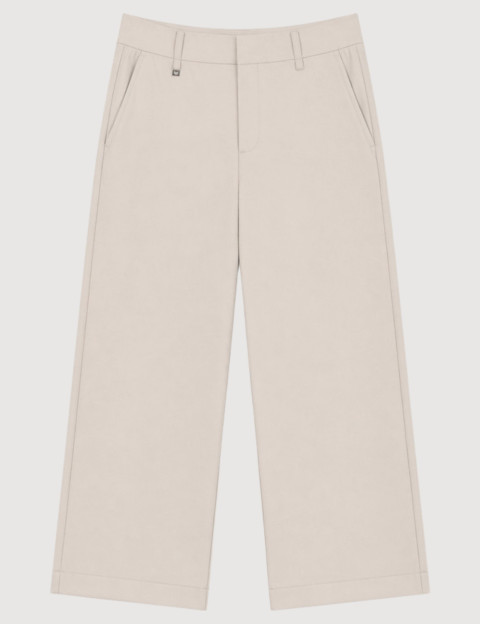 HBT Taylor Chic Chaine & Trame Rumba | Milan Pantalon Femme Beige - 2