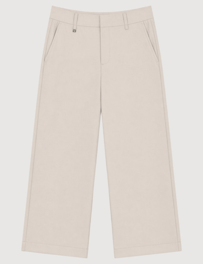 HBT Taylor Chic Chaine & Trame Rumba | Milan Pantalon Femme Beige - 2