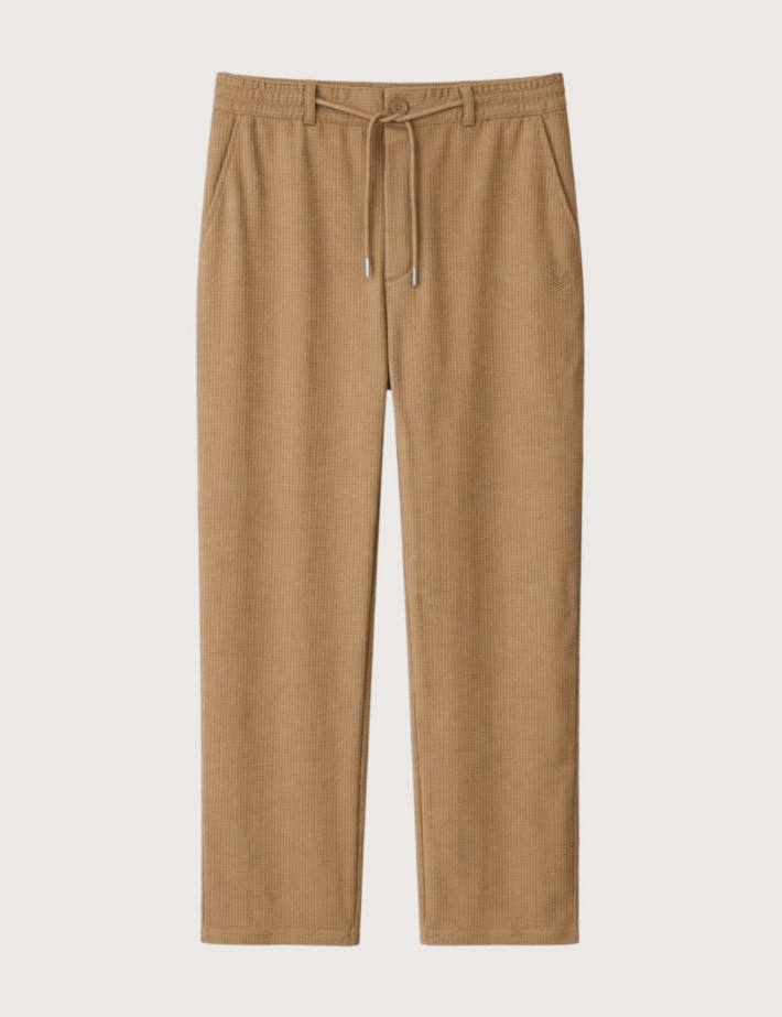 HBT Summer Chic Waffle | Dario Pantalon Chocolat