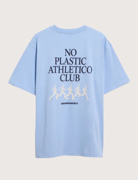 Armed Angels T-Shirt Homme Manches Courtes Maarkos Bleu Ciel - 6