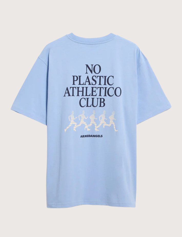 Armed Angels T-Shirt Homme Manches Courtes Maarkos Bleu Ciel - 6