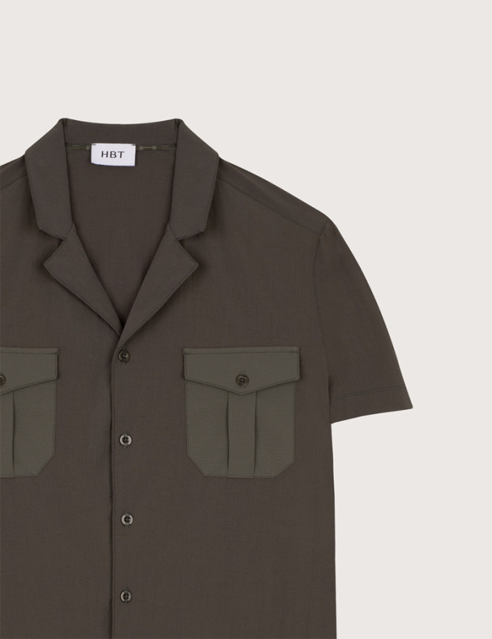 HBT Heritage Tech Para | Mitch Chemise Kaki Homme