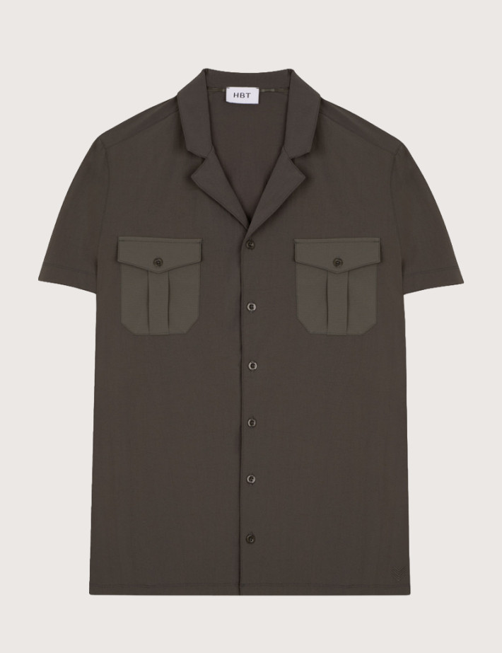 HBT Heritage Tech Para | Mitch Chemise Kaki Homme - 2