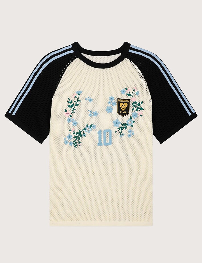 Eleven Paris T-Shirt Filet Unisex Coupe du Monde Argentine Blanc