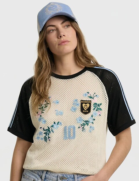 Eleven Paris T-Shirt Filet Unisex Coupe du Monde Argentine Blanc - 3