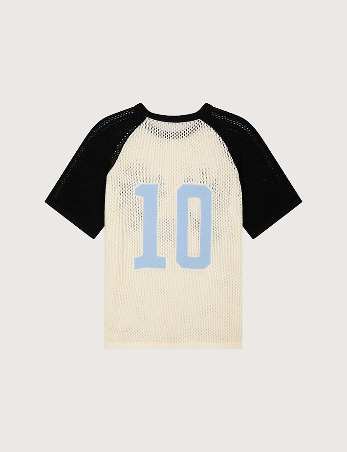 Eleven Paris T-Shirt Filet Unisex Coupe du Monde Argentine Blanc - 6