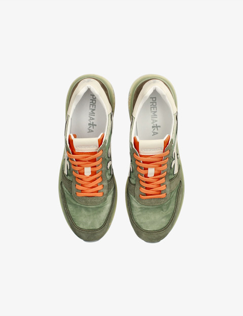 Premiata Baskets Homme Mick 7244N Kaki - 5