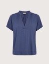 MOS MOSH Blouse Femme Col V Shira Marine
