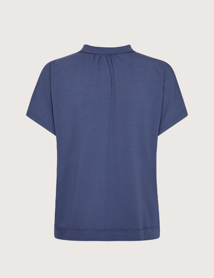 MOS MOSH Blouse Femme Col V Shira Marine - 4