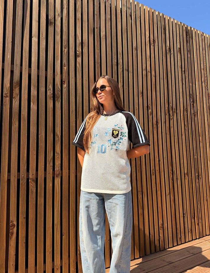 Eleven Paris T-Shirt Filet Unisex Coupe du Monde Argentine Blanc - 7