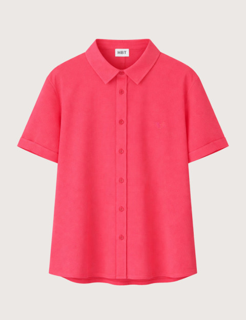 HBT Summer Chic Waffle | Marcello Chemise Corail Homme