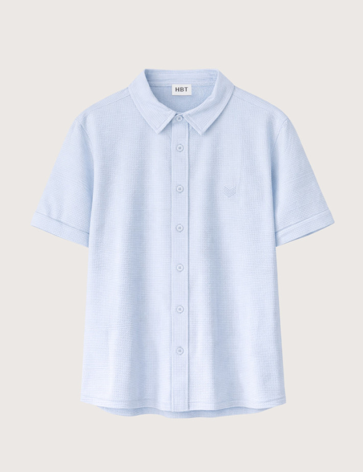 HBT Summer Chic Waffle | Marcello Chemise Ciel