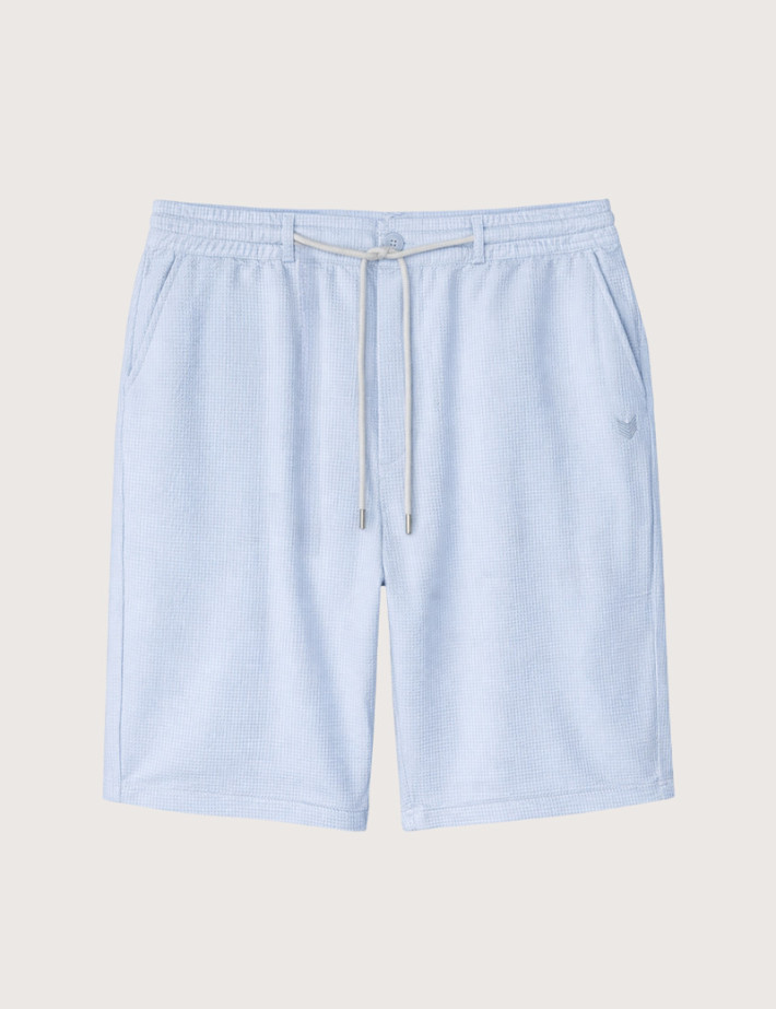 HBT Summer Chic Waffle | Dario Short Bermuda Ciel Homme