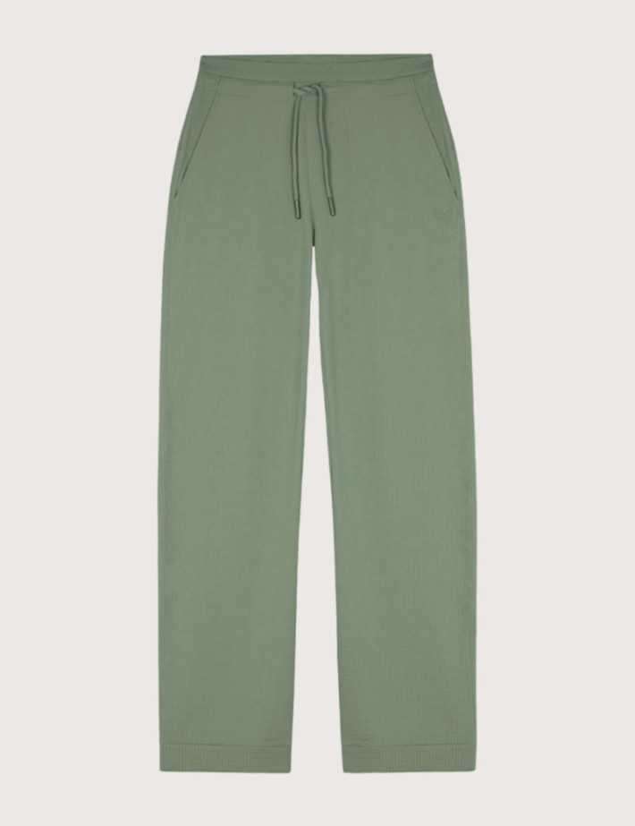 HBT Summer Chic Waffle | Chelsea Pantalon Kaki Femme
