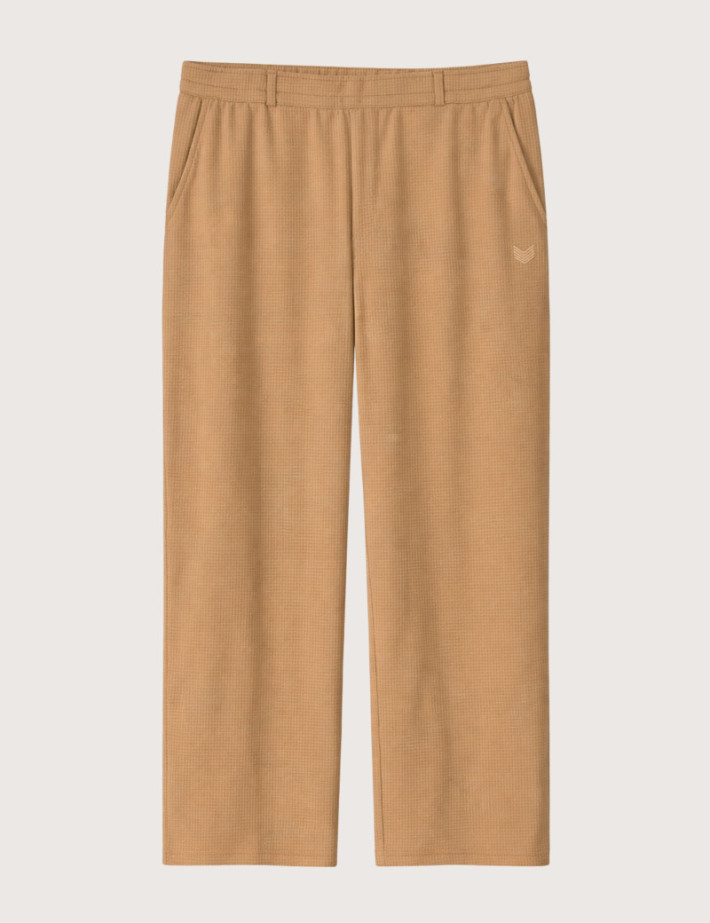 HBT Summer Chic Waffle | Stan Pantalon Chocolat