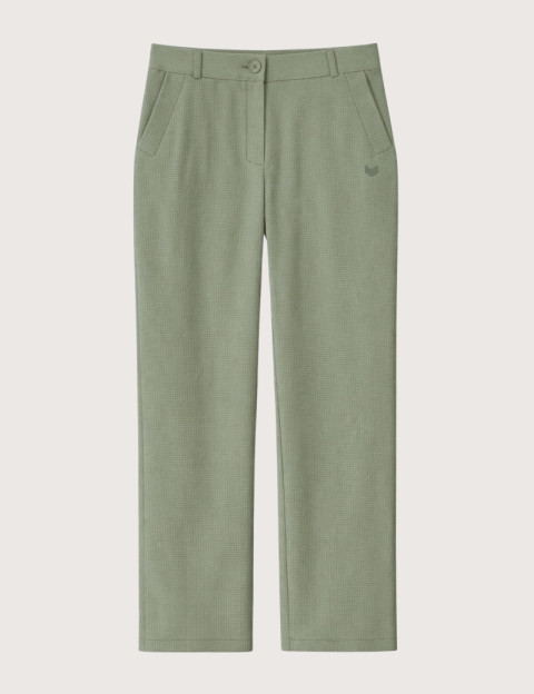 HBT Summer Chic Waffle | Kristin Pantalon Kaki Femme