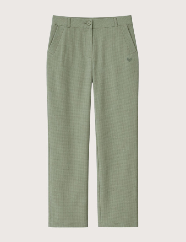 HBT Summer Chic Waffle | Kristin Pantalon Kaki Femme