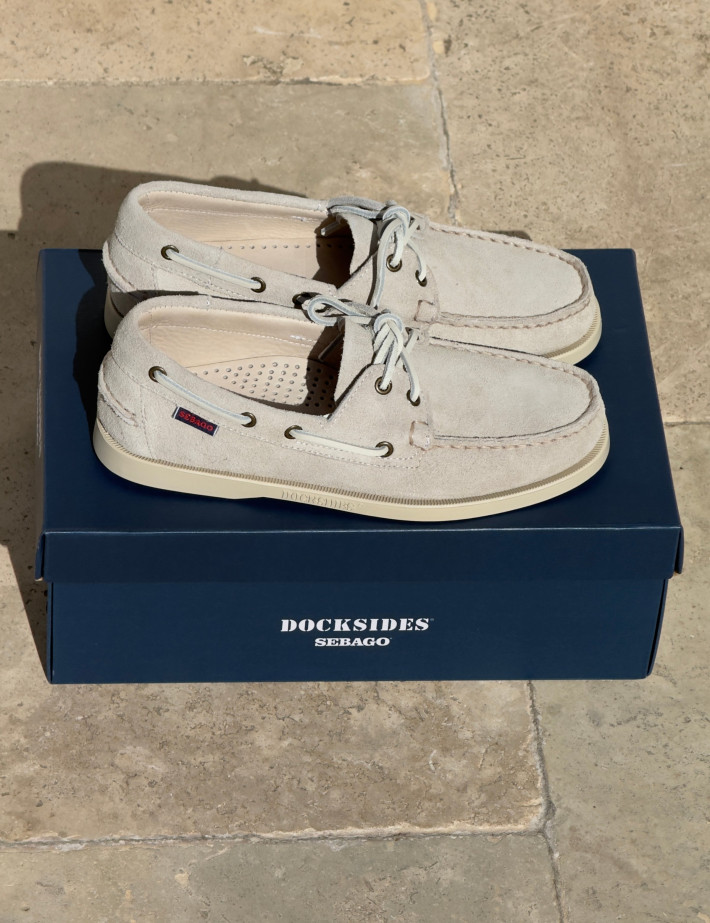 Sebago Chaussures Homme Portland Flesh Out Blanc - 7