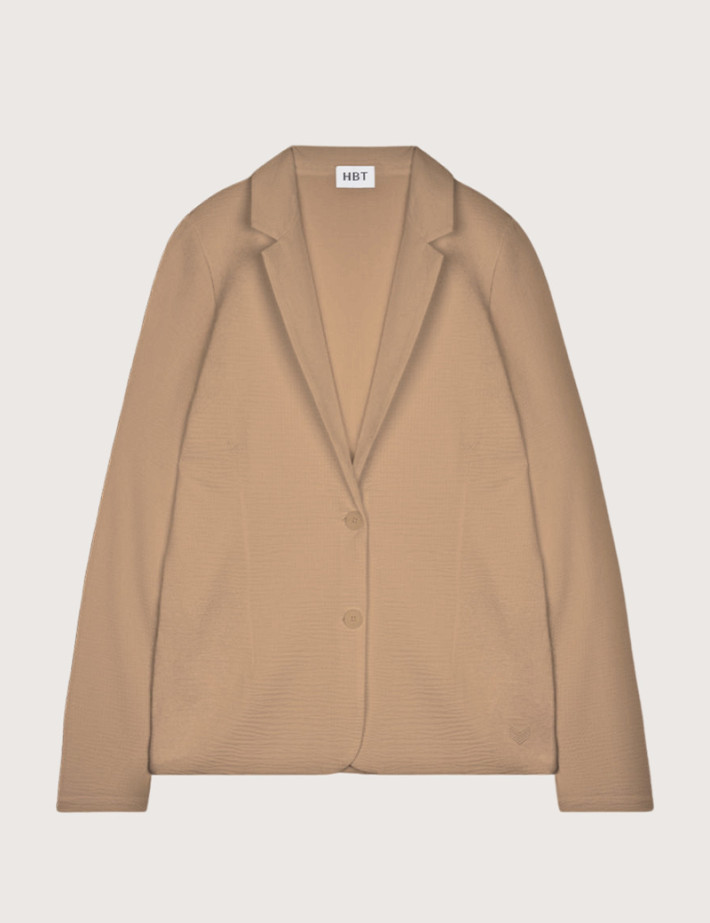 HBT Summer Chic Waffle | Shirley Veste Chocolat Femme