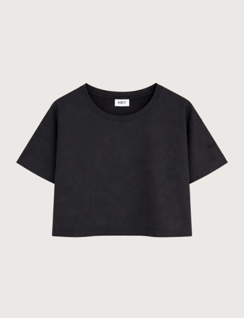 HBT Summer Chic Waffle | Lilou Top Noir