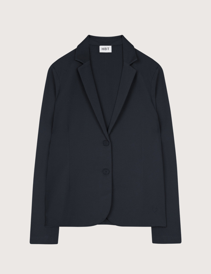 HBT Summer Chic Pique Wave | Shirley Veste Noir Femme