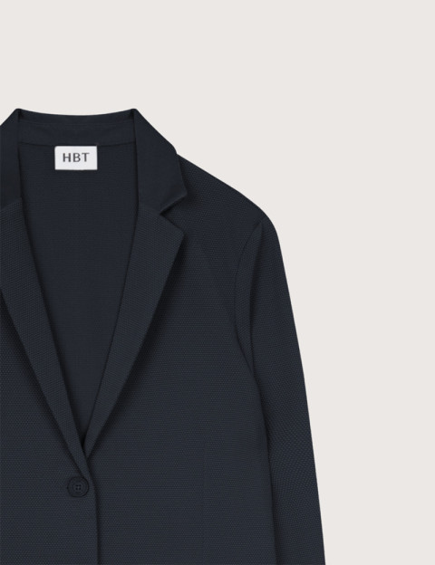 HBT Summer Chic Pique Wave | Shirley Veste Noir Femme - 2