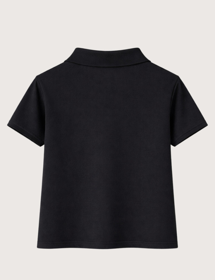 HBT Summer Chic Pique Wave | Ron Polo Noir Femme - 2