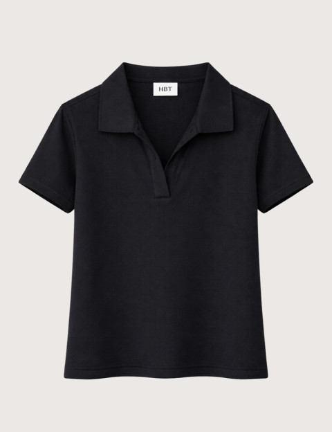 HBT Summer Chic Pique Wave | Ron Polo Noir Femme