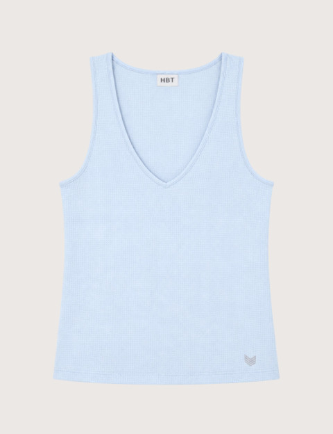 HBT Summer Chic Waffle | Lilly Top Ciel Femme