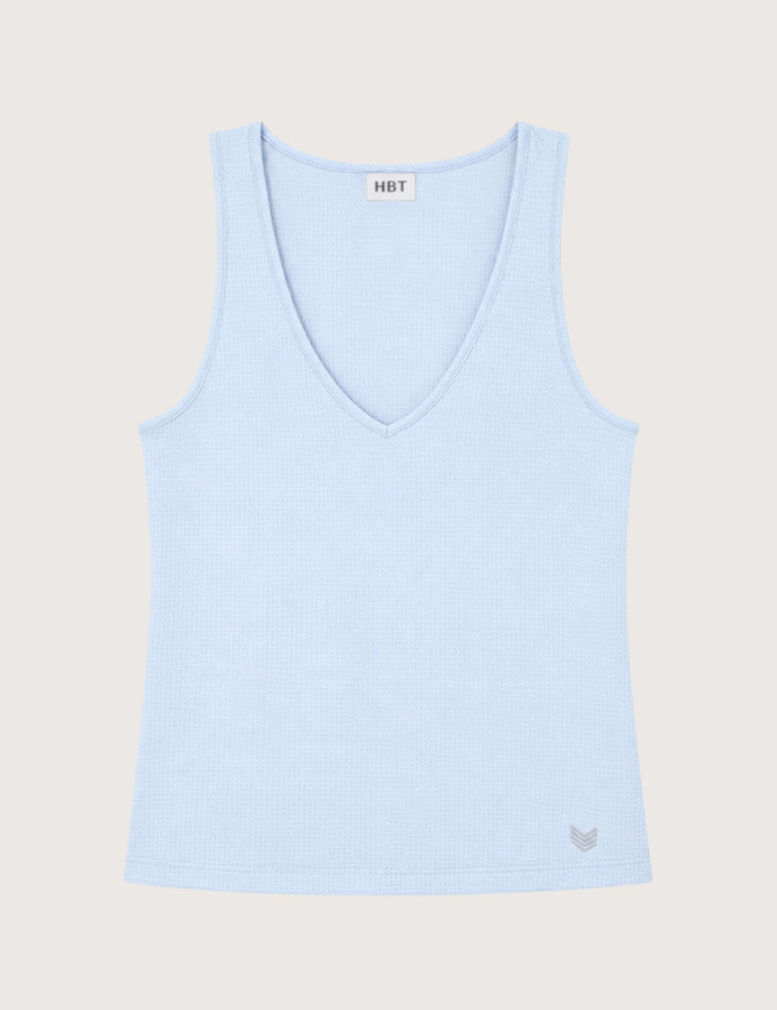 HBT Summer Chic Waffle | Lilly Top Ciel Femme