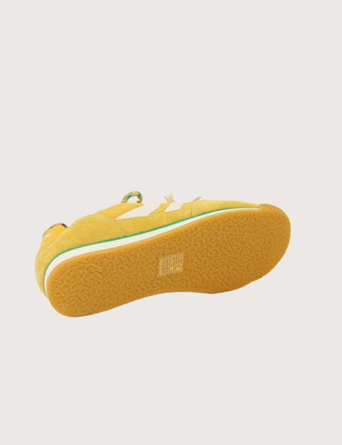 Maripé Baskets Femme Double Bande Vert Jaune - 9