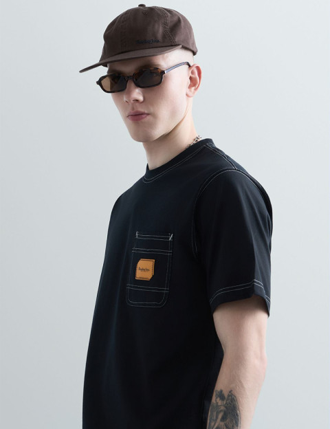 REPLAY T-Shirt Homme Manches Courtes Regular Logo Noir Inc. - 2