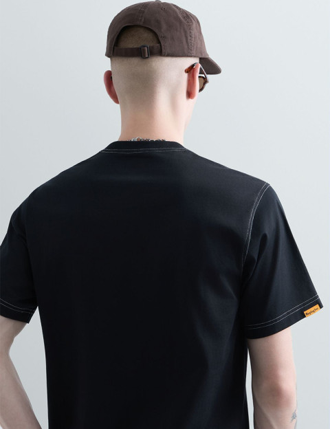 REPLAY T-Shirt Homme Manches Courtes Regular Logo Noir Inc. - 3