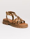 SEMERDJIAN Sandales Femme Compensées Clara Léopard SS26