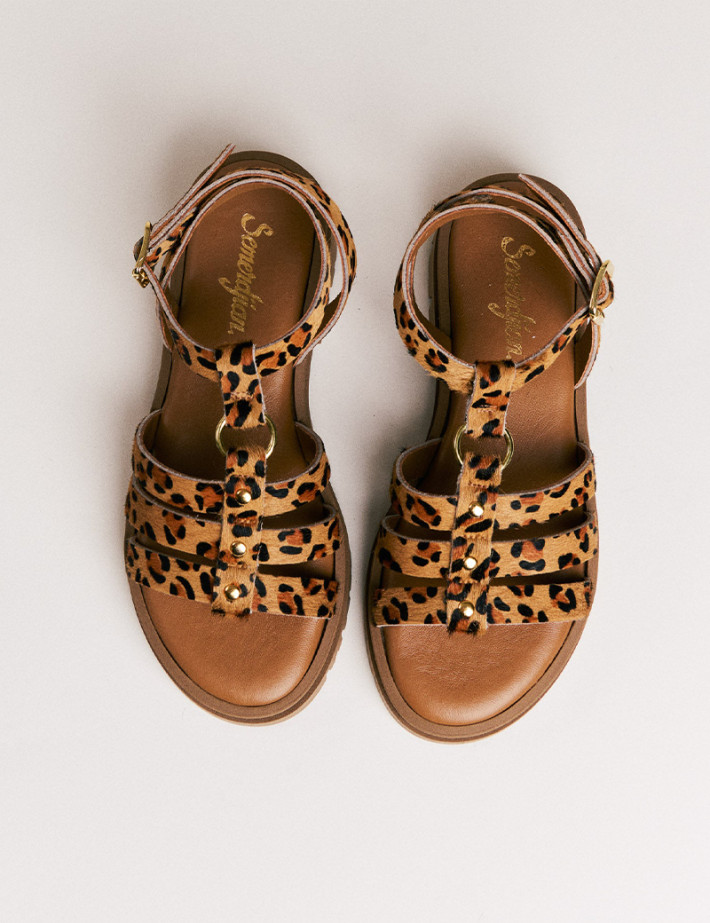 SEMERDJIAN Sandales Femme Compensées Clara Léopard SS26 - 3