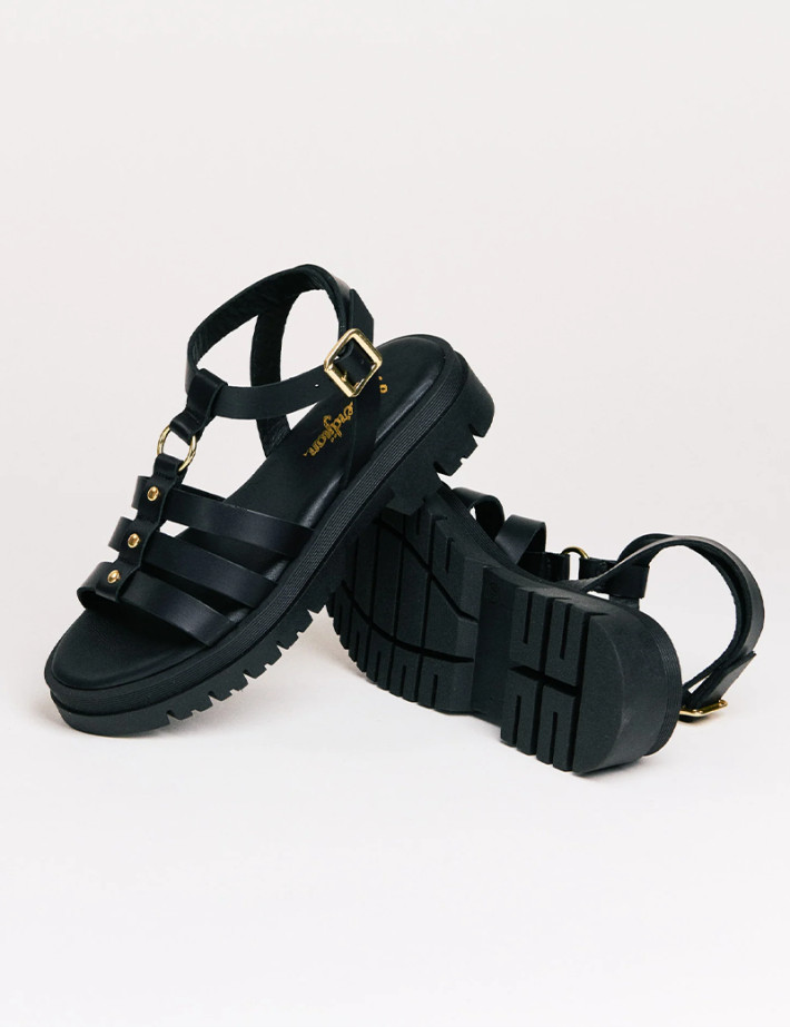 SEMERDJIAN Sandales Femme Compensées Clara Cuir Noir SS26 - 2
