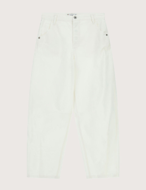 PLEASE Pantalon Femme Coupe Ballon Blanc