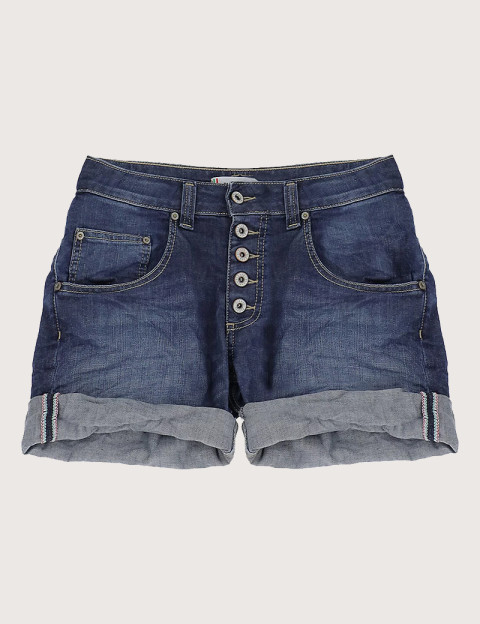 PLEASE Short Femme en Jean 5 Boutons