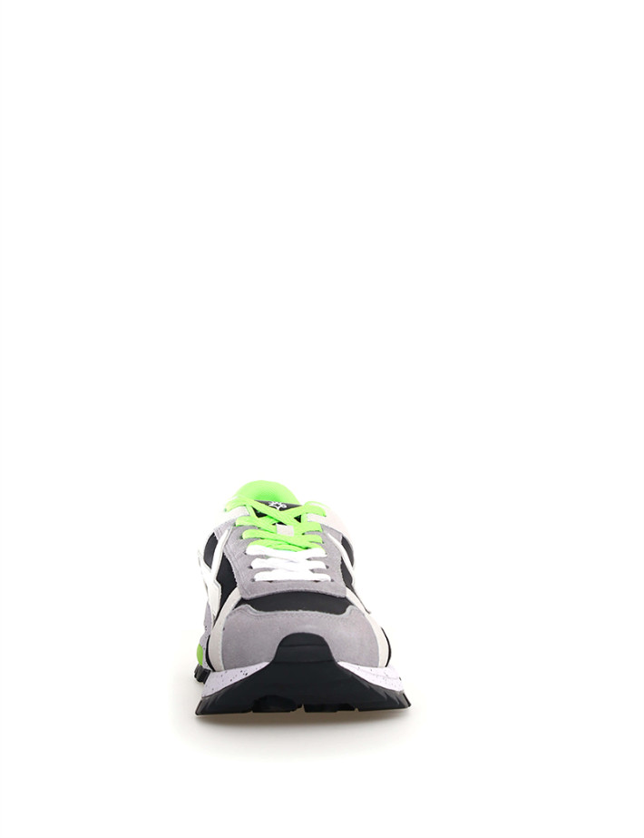W6YZ Baskets Homme Breeze M Gris Noir Blanc - 4