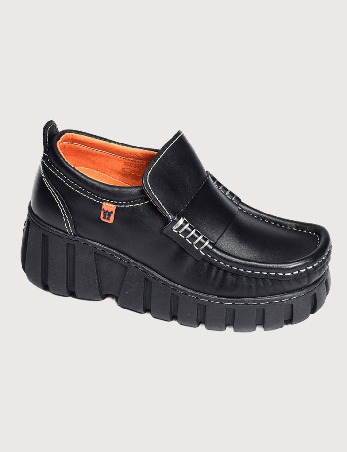 MAG Mocassins Compensés Queensize Noir - 11