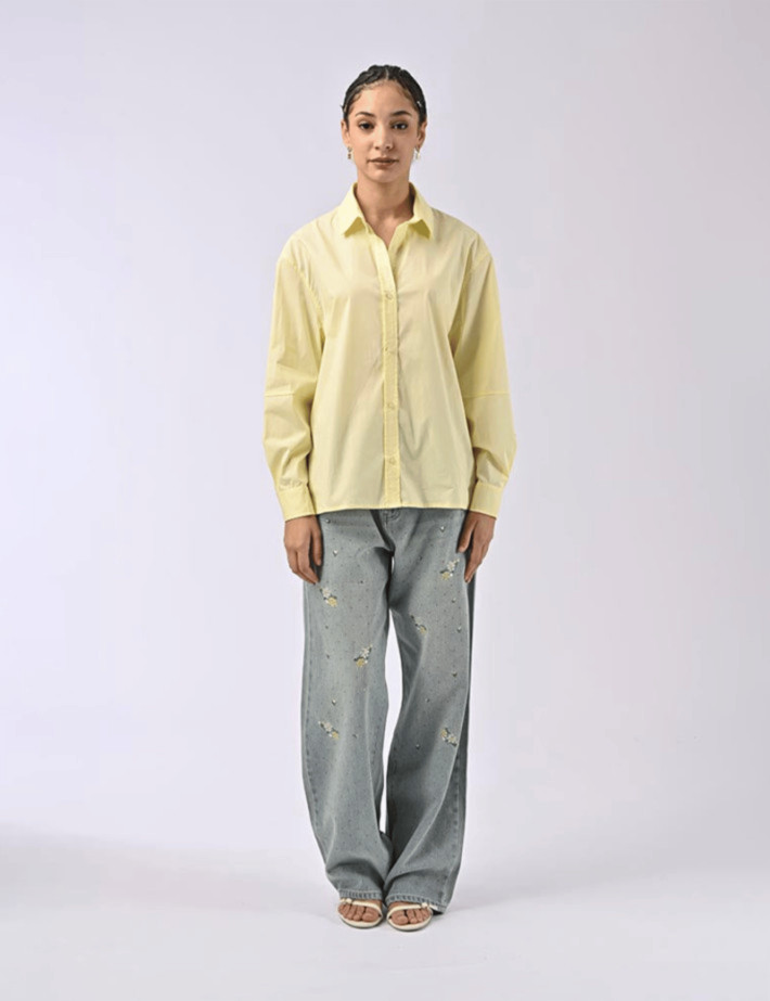 Adoré Chemise Femme Daria Jaune Citron