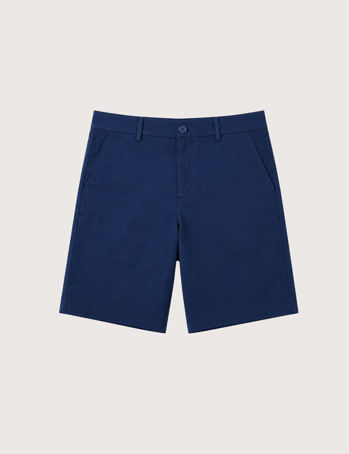 HBT Taylor Chic Chaine & Trame Rumba | Ben Short Bermuda Homme Marine