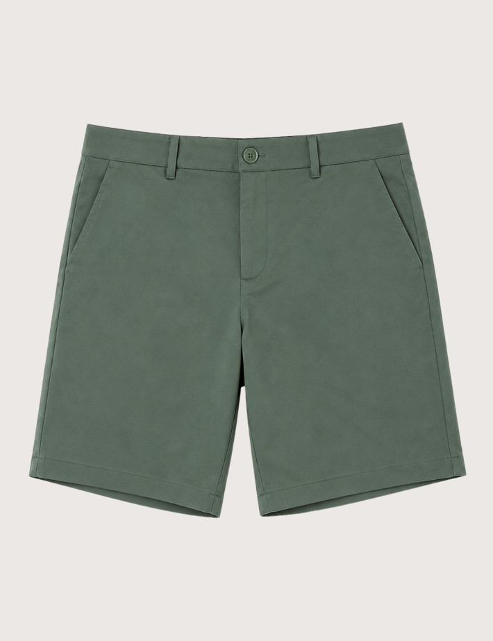 HBT Taylor Chic Chaine & Trame Rumba | Ben Short Bermuda Homme Kaki