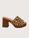 SEMERDJIAN Mules Talons Laila Cavalino Léopard