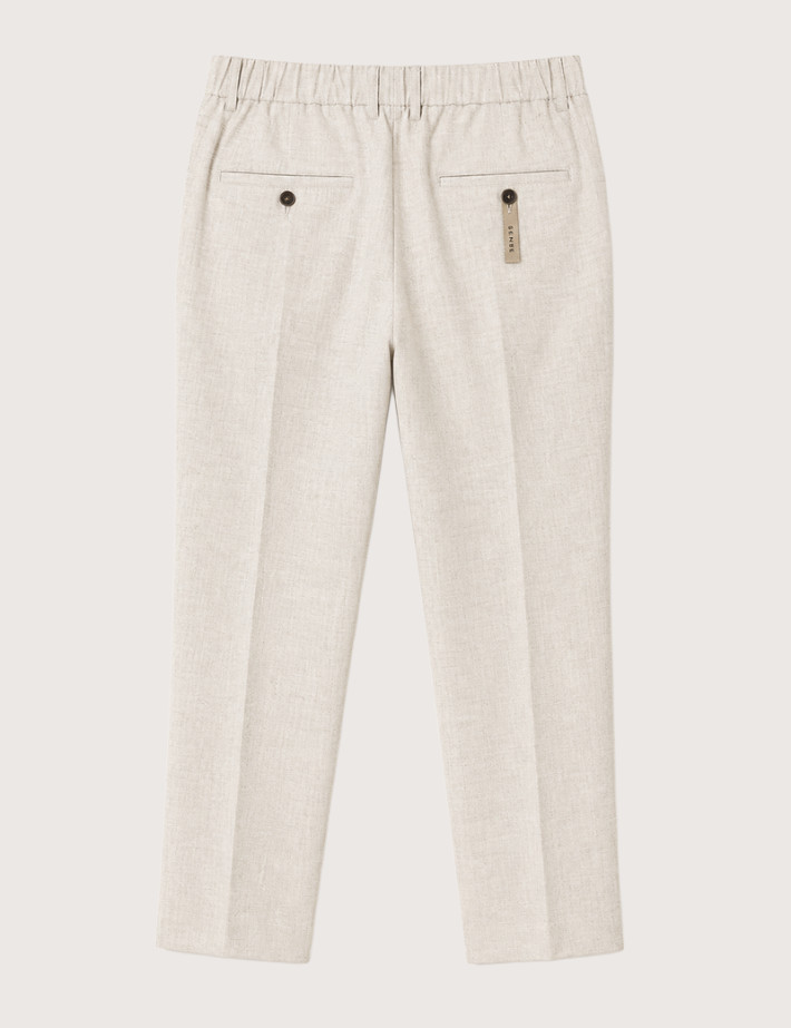 SEINSE Pantalon Chino Homme Lin Beige - 2