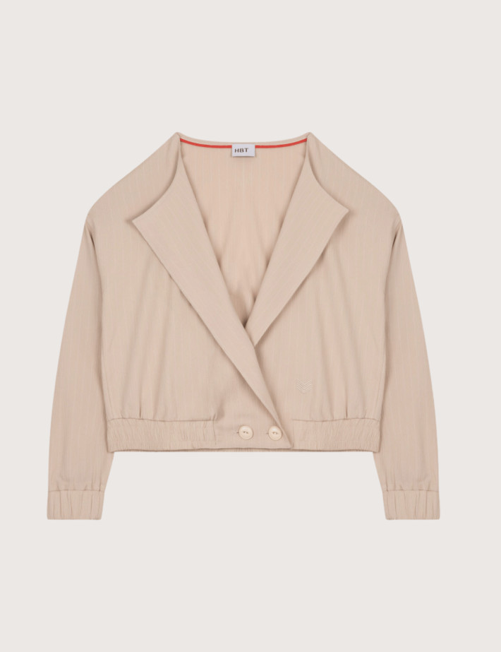 HBT Taylor Chic Lin Tech | Thais Blouson Beige Femme