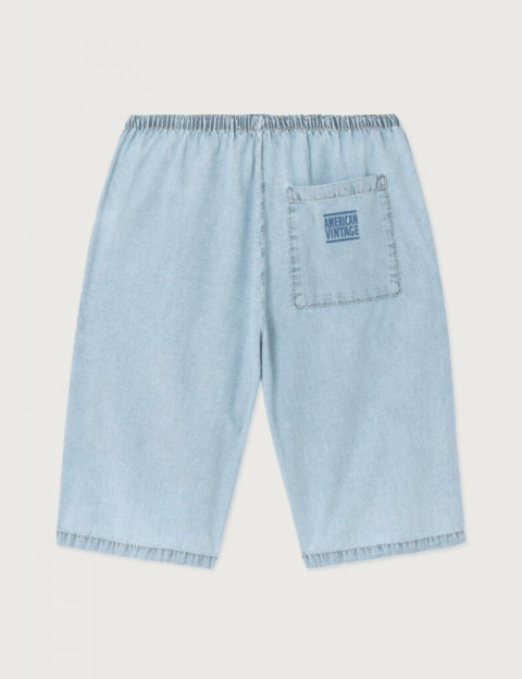 American Vintage Short Bermuda Homme Paybou Blue Snow - 3