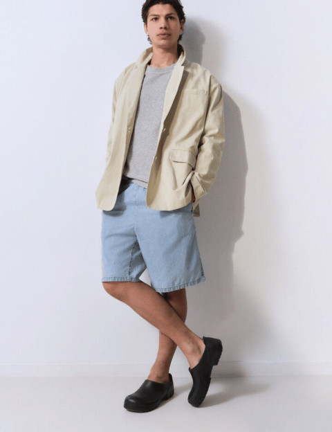 American Vintage Short Bermuda Homme Paybou Blue Snow - 8