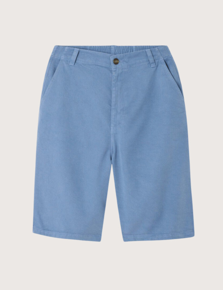 American Vintage Short Homme Japtown Lyocell Bleu Rivière