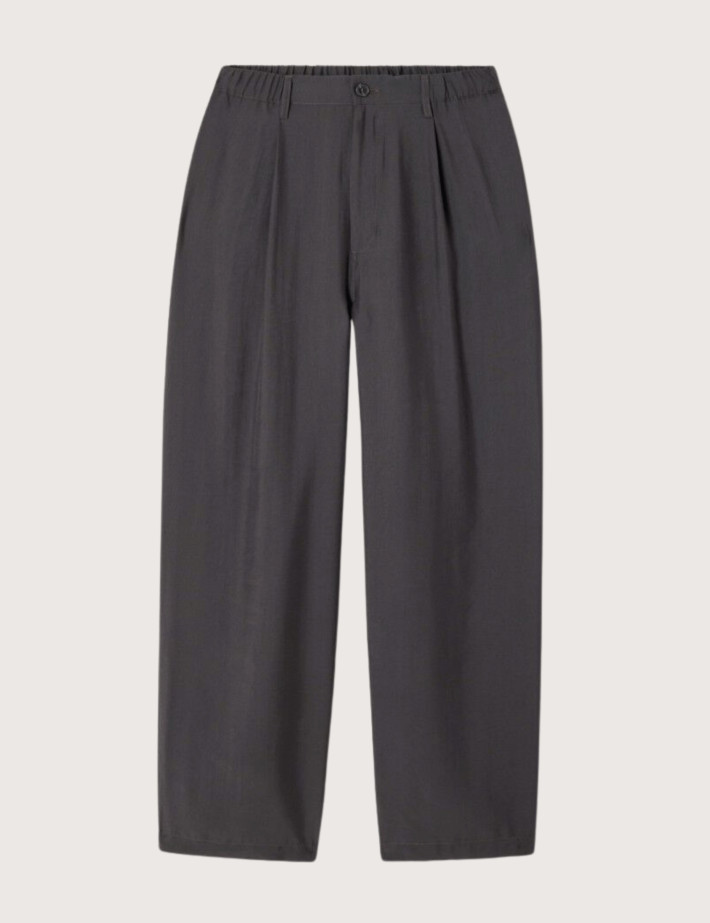 American Vintage Pantalon Large Homme Ysoli Ombre Anthracite
